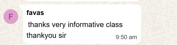 Webinar participant feedback 5